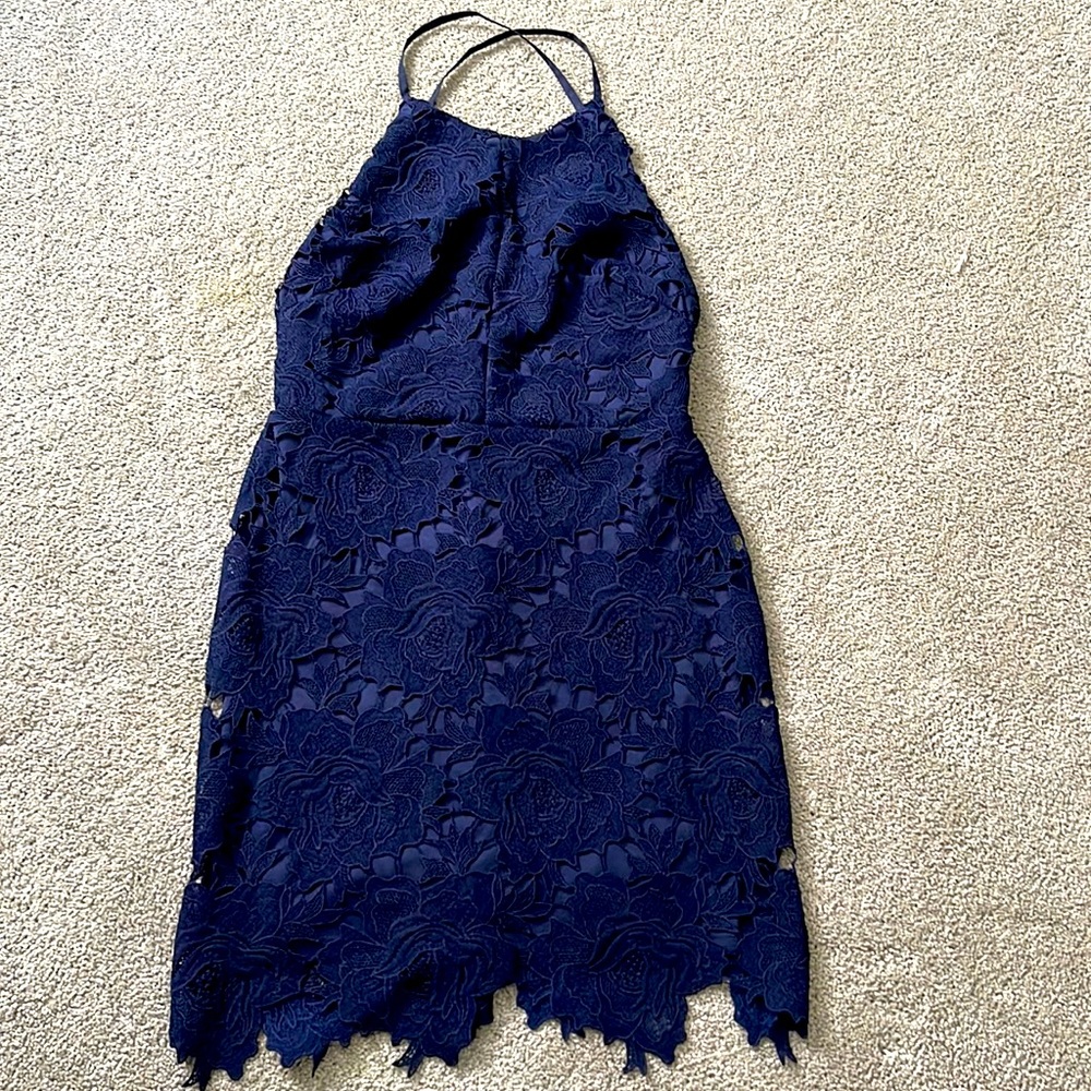 Navy Blue lace dress